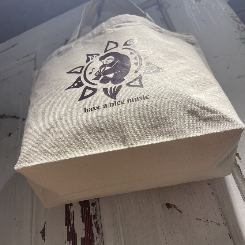 即納】【トートバッグ】ナマケモノマッチョくん Sun&Moon キャンバス