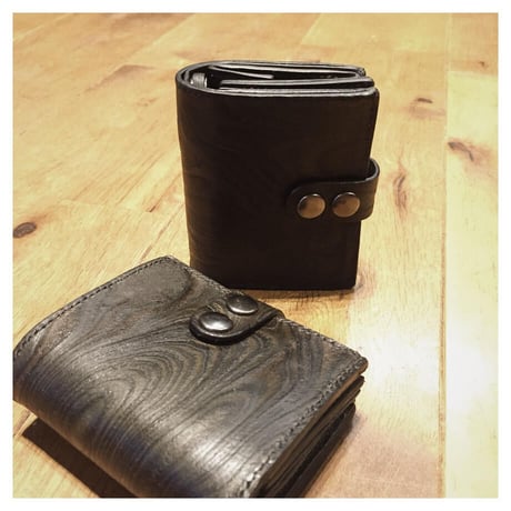 革財布 ミニ財布 スキモレザー 黒