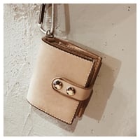 革財布 ミニ財布 生成り