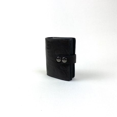 革財布 ミニ財布 スキモレザー 黒
