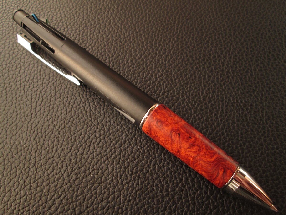 ◇◇アンボイナバール 本花梨瘤 グリップのみ ジェットストリーム4&1用