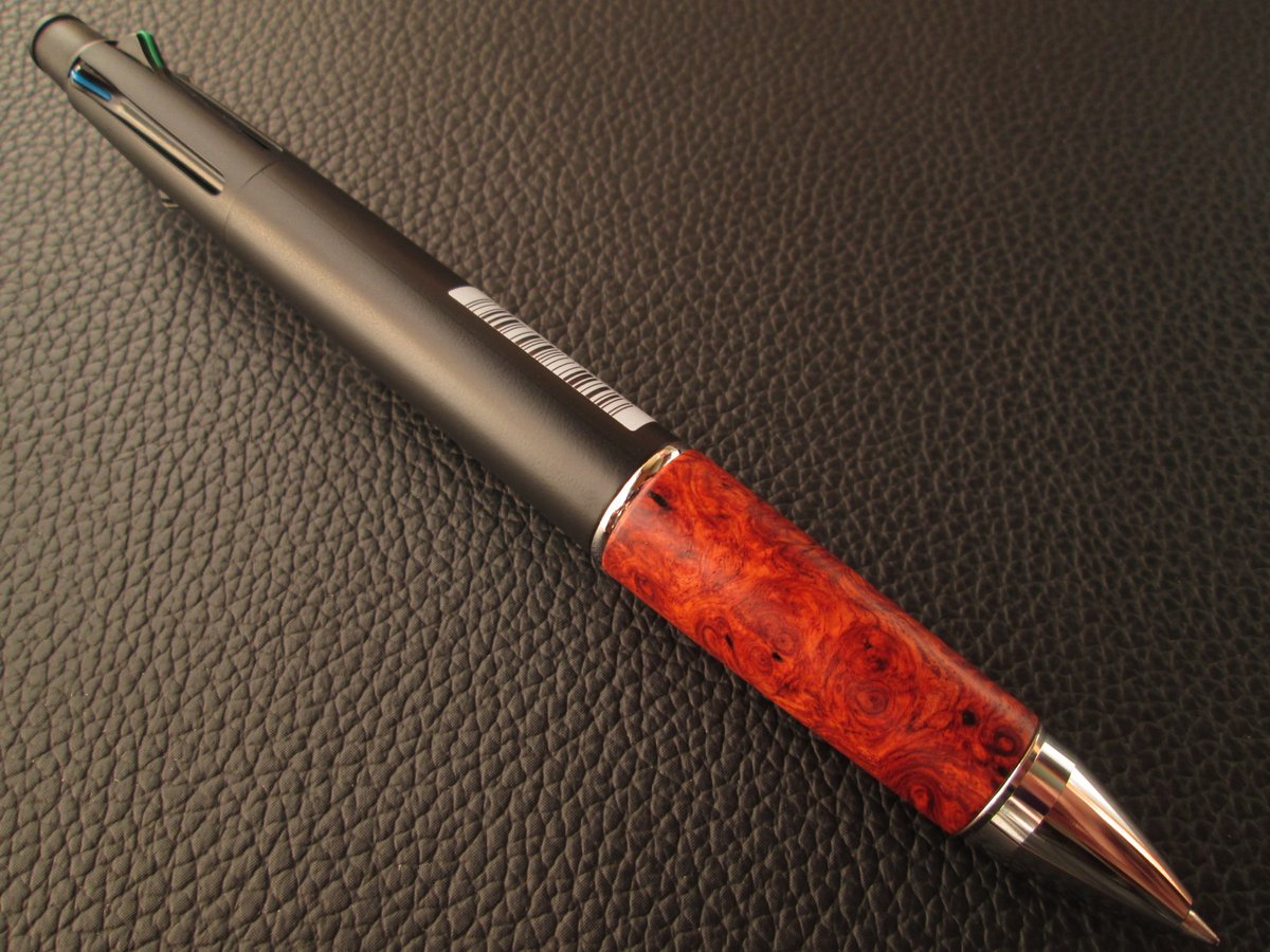 ◇◇アンボイナバール 本花梨瘤 グリップのみ ジェットストリーム4&1用