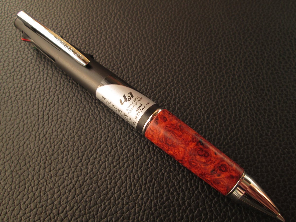 花梨瘤　グリップ　フェルール付 ◇◇アンボイナバール 本花梨瘤 グリップのみ ジェット