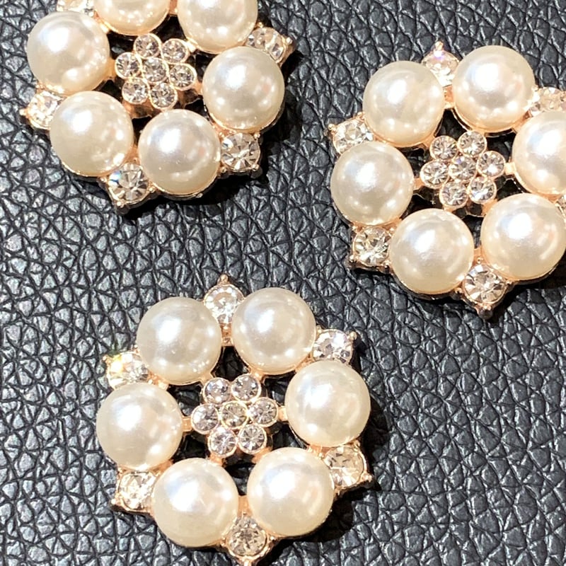 2個入りセサお花のセンターパーツパール大(ゴールド 2個入りセサお花のセンターパーツパール大(ゴールド