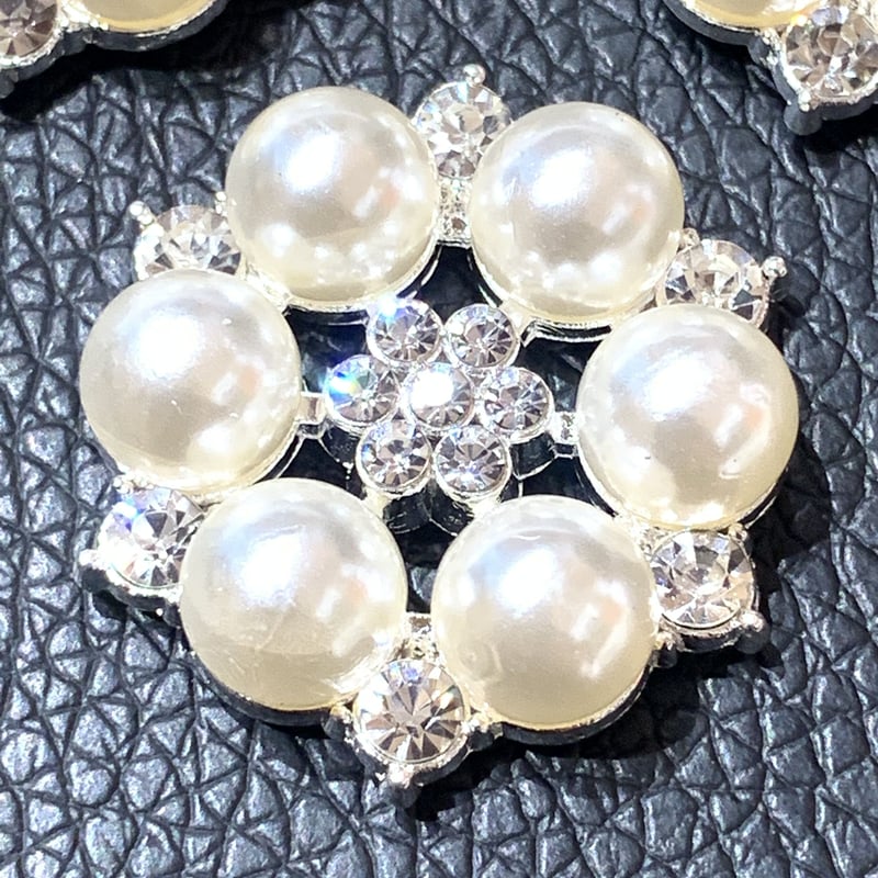 2個入りセンターパーツパール大(シルバー) | 〜petit fleur 2個入りセンターパーツパール大(シルバー) | 〜petit fleur