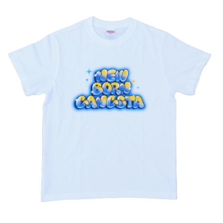 【Ladys】 Airbrush "New Born Gangsta" Over T-Shirt