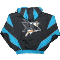 90s Sharks Puffer Jacket