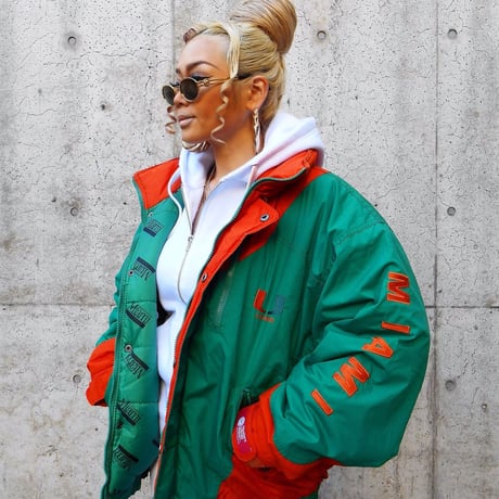90s Miami Hurricanes Puffer Jacket