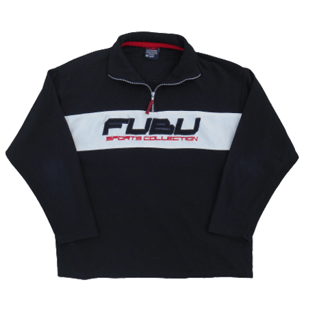 90s Fubu 1/4 Zip Fleece Sweatshirt