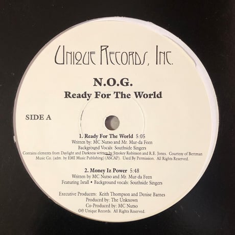 N.O.G. / Ready For The World (12")