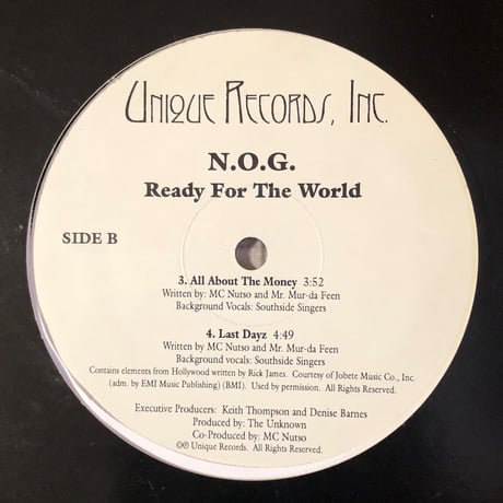 N.O.G. / Ready For The World (12")
