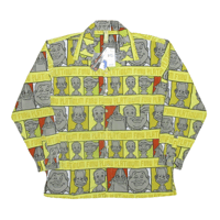 90s Platinum Fubu Fat Albert All Over Print L/S Shirt