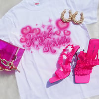 【Ladys】Rags 2 Riches Airbrush Over T-Shirt
