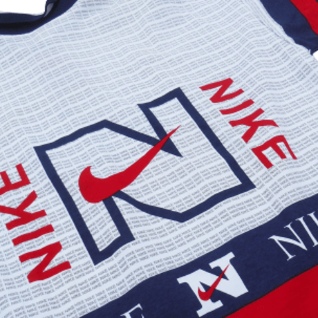 90s Nike All Over Print Polo Shirt