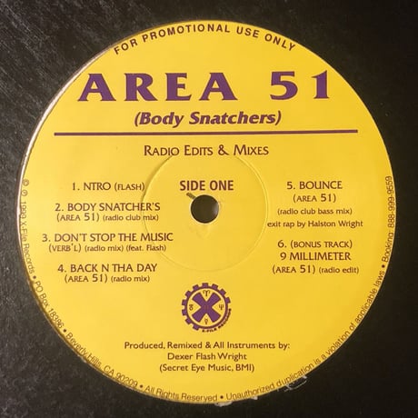 Area 51 / Body Snatchers (LP)