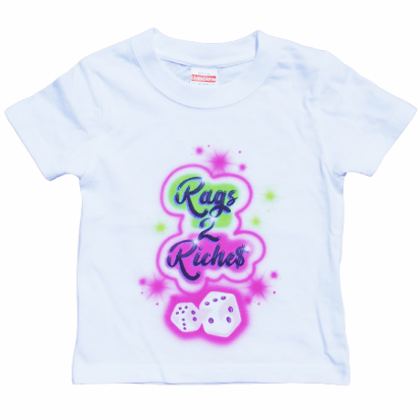 【Kids】Rags 2 Riche$ Airbrush Dice T-Shirt