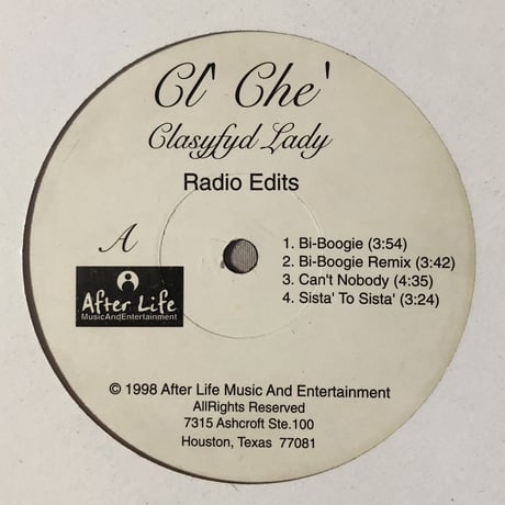 Cl' Che' / Clasyfyd Lady Radio Edits (EP)