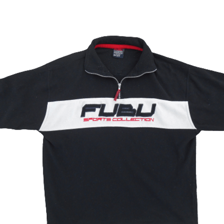 90s Fubu 1/4 Zip Fleece Sweatshirt