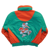 90s Miami Hurricanes Puffer Jacket