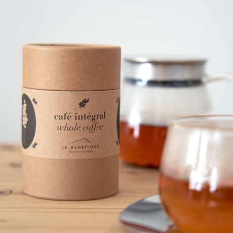 ホールコーヒー  [Café intégral] ＋カップ＆ステンレスソーサーセット