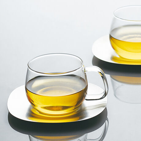 ハーブティー用カップ＆ステンレスソーサー