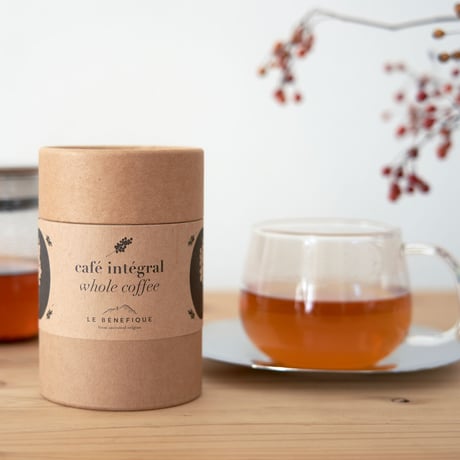 ホールコーヒー  [Café intégral] ＋カップ＆ステンレスソーサーセット