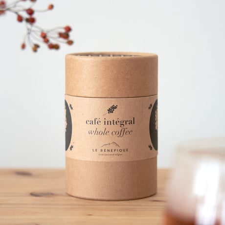 ホールコーヒー  [Café intégral] ＋カップ＆ステンレスソーサーセット