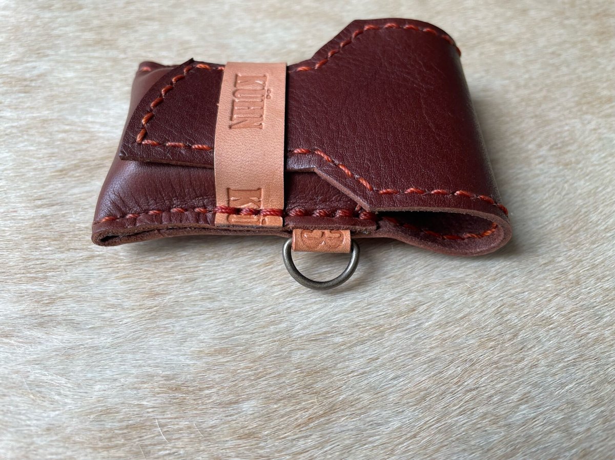 携帯灰皿 レザー 本革【ダークブラウンB】 日本製アッシュトレイ 小物