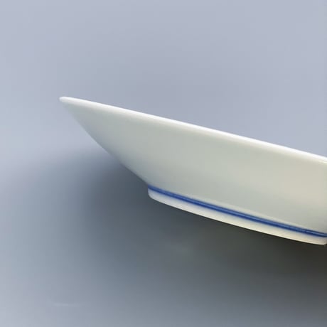 【柴田良三】染付陶器 小皿 / small plate