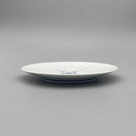 【柴田良三】染付陶器 中皿 / middle plate