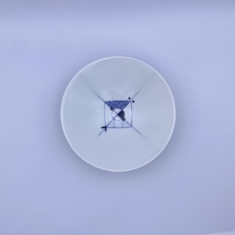 【柴田良三】染付陶器 鉢 / small bowl