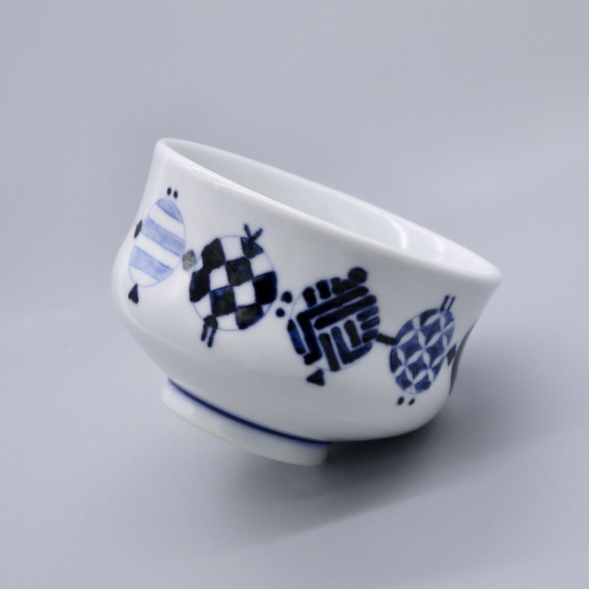 柴田良三　染付抹茶碗　共箱 柴田良三】染付陶器 抹茶碗 / Tea ceremony bowl | by Art STORE