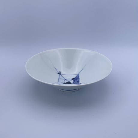 【柴田良三】染付陶器 鉢 / small bowl