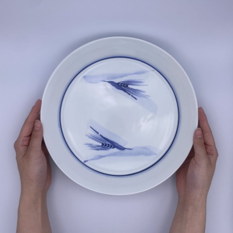 和食器　美濃焼　柴田増三作　天目釉　銘々皿　五客　共布共箱　C　7474 和食器 美濃焼 柴田増三作 天目釉 銘々皿 五客 共布共