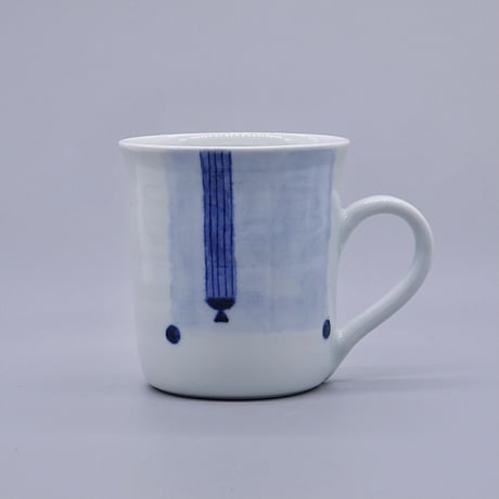 【柴田良三】染付陶器 マグカップ  / Magcup