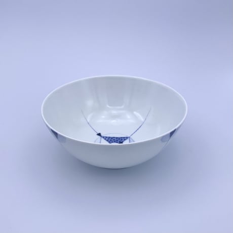 【柴田良三】染付陶器 深鉢 / bowl
