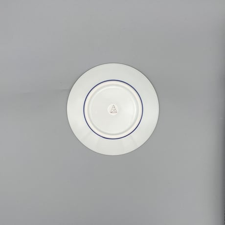 【柴田良三】染付陶器 中皿 / middle plate