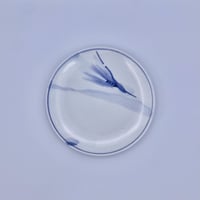 【柴田良三】染付陶器  《麦》中皿 / middle plate