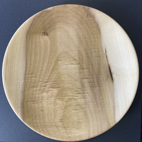 【H7】杢　ウッドプレート 木のお皿 朴の木 210ミリ  【木目希少】
