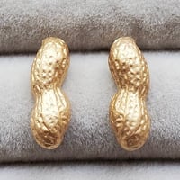 ミニピーナッツ　ピアス/チャーム　殻のみ