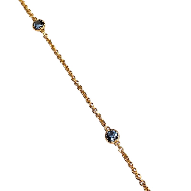 シルバーブレスレット サンタマリア アクアマリン 3PC | IDEA JEWELRY