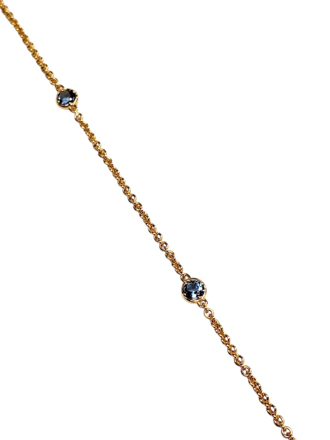 シルバーブレスレット サンタマリア アクアマリン 3PC | IDEA JEWELRY