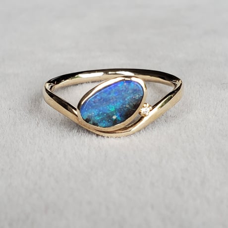サ*ナ様 idea　イデア　綺羅　リング　k10 スターサファイア　オパール　パ IDEA JEWELRY