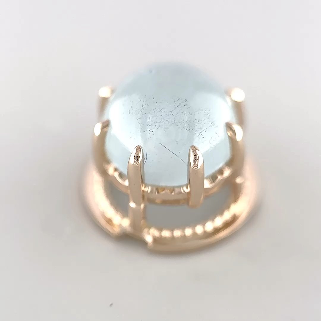 森羅パーツ K10YGアクアマリン カボション | IDEA JEWELRY