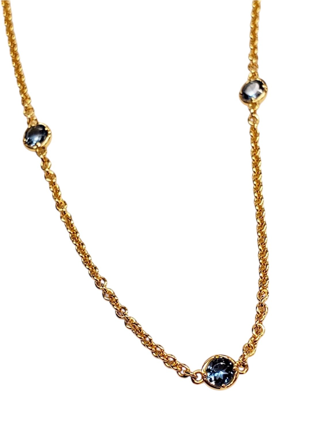 シルバーブレスレット サンタマリア アクアマリン 3PC | IDEA JEWELRY