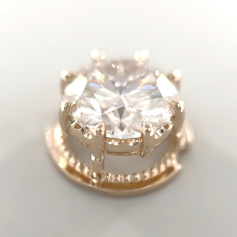 森羅パーツ K10YGホワイトモアッサナイト② | IDEA JEWELRY 