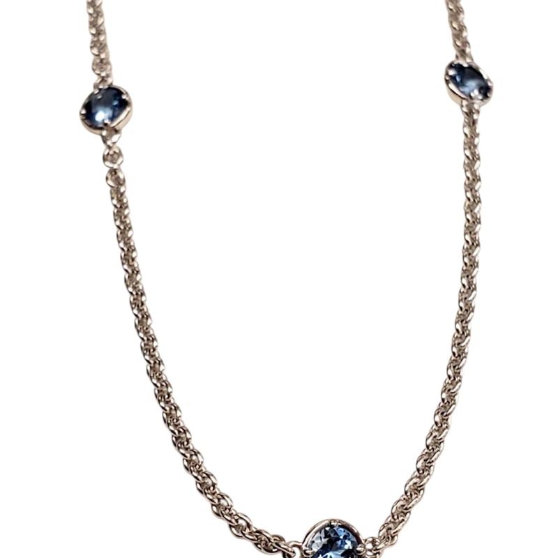 シルバーブレスレット サンタマリア アクアマリン 3PC | IDEA JEWELRY