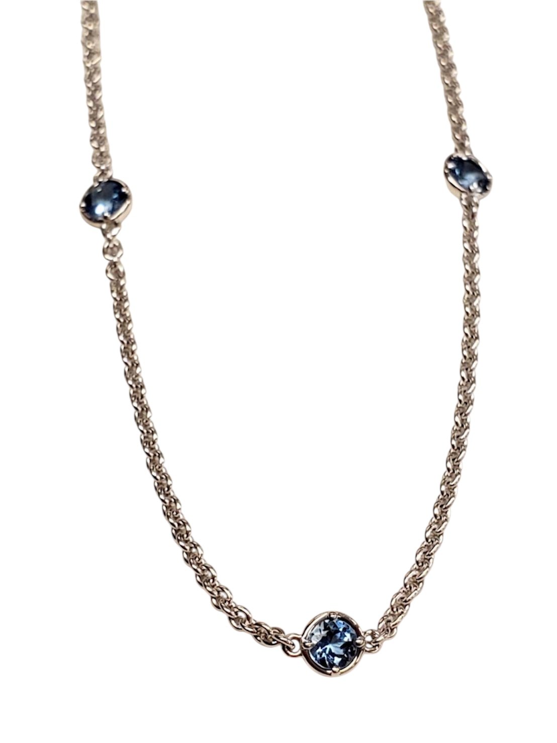 シルバーブレスレット サンタマリア アクアマリン 3PC | IDEA JEWELRY