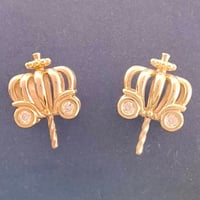シンデレラシリーズ　〈かぼちゃの馬車〉ピアス　空枠