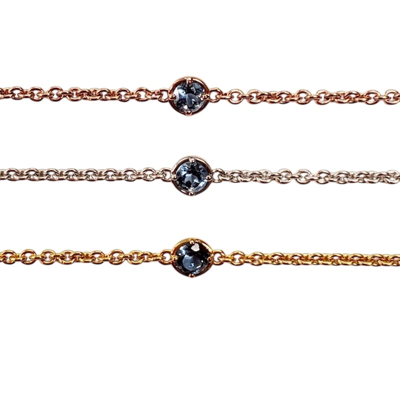 シルバーブレスレット サンタマリア アクアマリン 3PC | IDEA JEWELRY